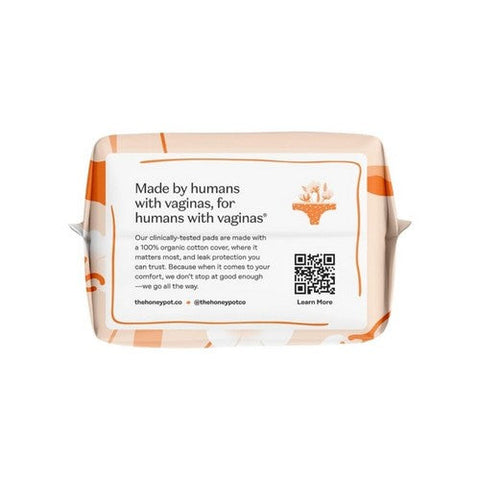 The Honey Pot, Organic Cotton Cover Cooling Herbal Infusion Pads Regular, 20 Count The Honey Pot