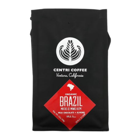 Centri Coffee, Organic Brazil Whole Bean Coffee, 12 Oz