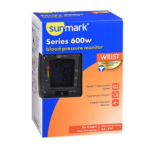 Sunmark, Series 600W Wrist Blood Pressure Monitor, 1 Count
