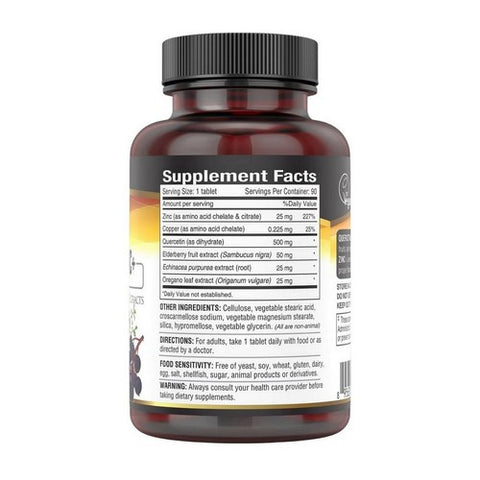 Biotene, Vegan Quercetin Zinc Plus, 500 mg, 90 Tabs