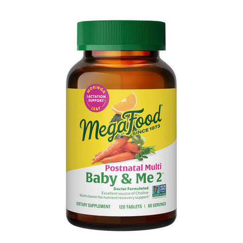 MegaFood, Baby & Me 2 Postnatal Multi, 120 Tabs