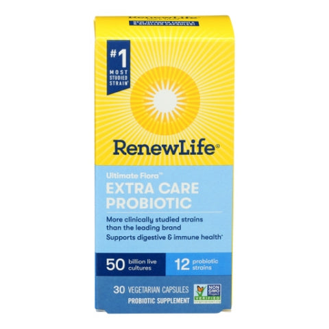 Renew Life, Extra Care Ultimate Flora Probiotic, 30 Capsules