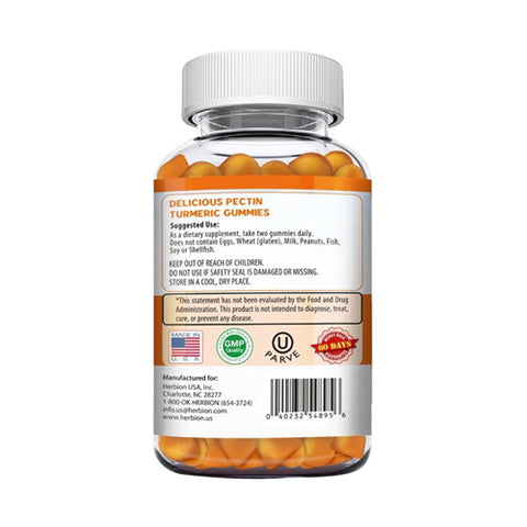 Herbion Naturals, Turmeric Gummies, 60 Count
