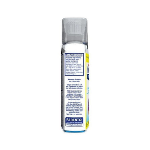 Mucinex, Fast-Max Day Time & Night Time Cold & Flu Liquid Maximum Strength, 12 Oz Mucinex