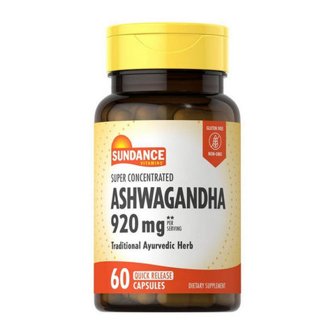 Sundance, Vitamins Super Concentrated Ashwagandha Quick Release, 60 Caps