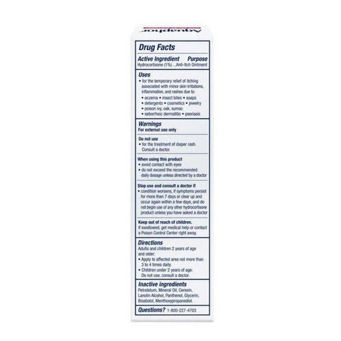Aquaphor, 1% Hydrocortisone Itch Relief Ointment, 1 Count Aquaphor