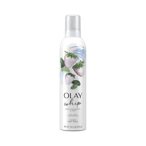 Crest, Olay Whip Foaming Body Wash White Strawberry & Mint, 10.3 Oz