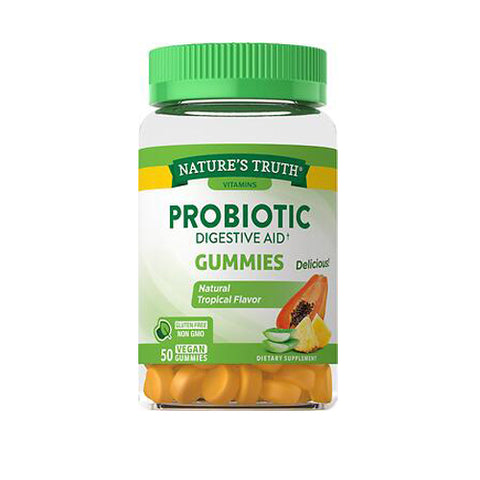 Nature's Truth, Probiotic Digestive Aid Gummies Natural Topical Flavor, 50 Gummies