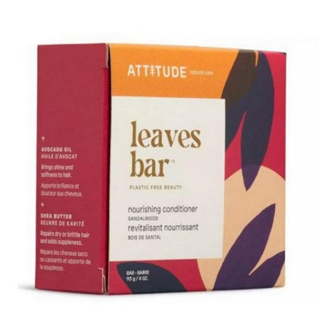 Attitude, Leaves Bar Nourishing Conditioner Sandalwood, 4 Oz