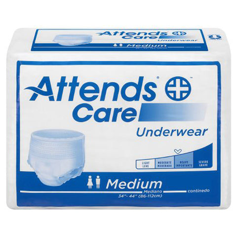Attends, Care Adult Moderate Absorbent Underwear Medium White, Count of 25