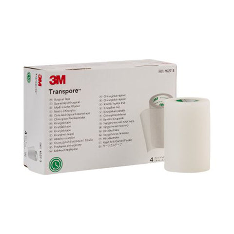 3M, Transpore Plastic Medical Tape 3 Inch x 10 Yard Transparent, Box Of 4