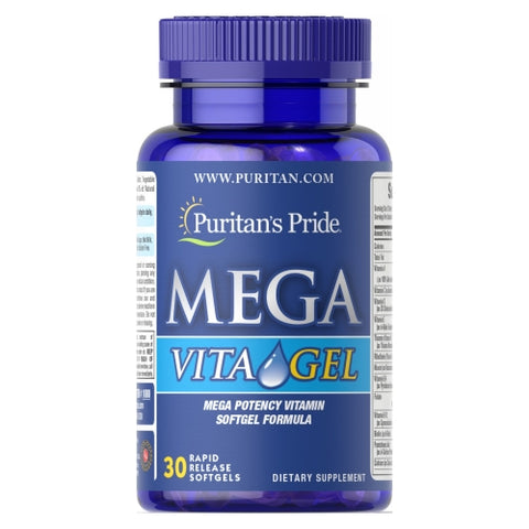 Puritan's Pride, Mega Vita Gel with Zinc, 30 Softgels
