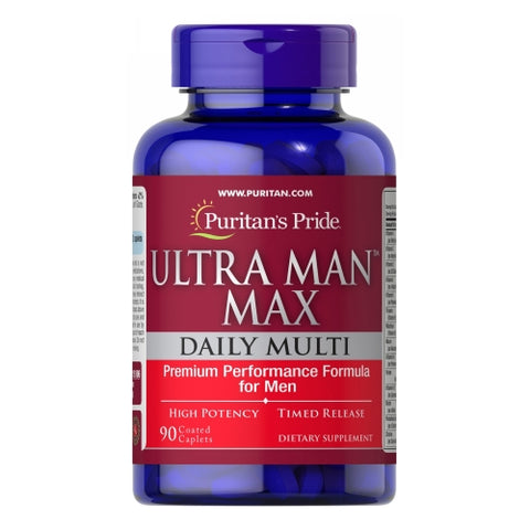 Puritan's Pride, Ultra Man Max, 90 Caplets