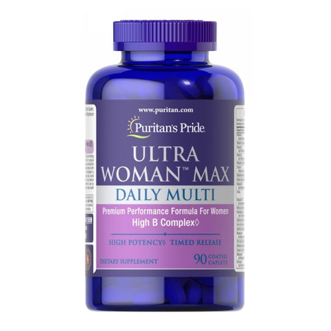 Puritan's Pride, Ultra Woman Max Daily Multivitamin, 90 Caplets