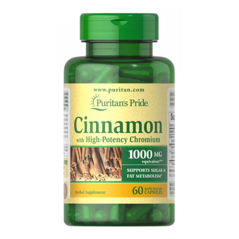 Puritan's Pride, Cinnamon Complex with High Chromium, 240 Rapid Release Softgels