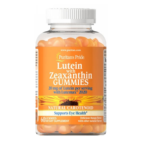 Puritan's Pride, Lutein with Zeaxanthin Gummies, 30 Rapid Release Tablets