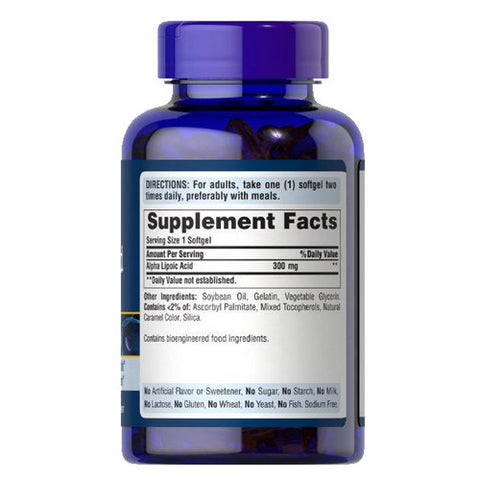 Puritan's Pride, Alpha Lipoic Acid, 300 mg, 120 Softgels