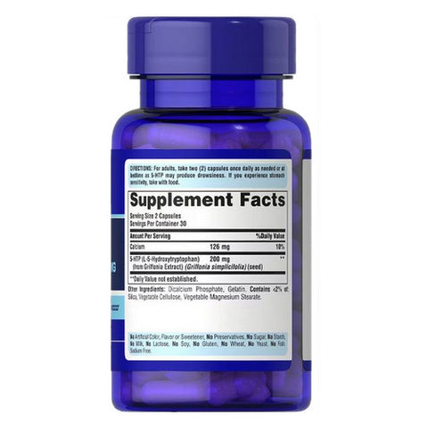 Puritan's Pride, 5-HTP 100 (Griffonia Simplicifolia), 100 mg, 60 Capsules