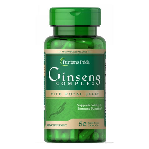 Puritan's Pride, Ginseng Complex with Royal Jelly, 1000 mg, 50 Rapid Release Capsules