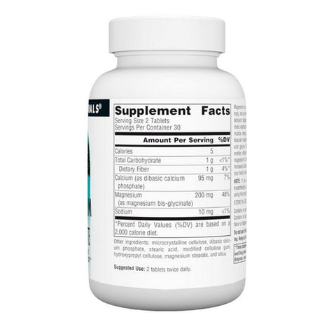 Source Naturals, Magnesium Glycinate, 60 Tabs