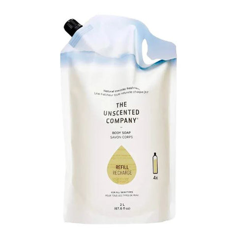 The Unscented Company, Liquid Body Wash Refill Pouch, 67.6 Oz