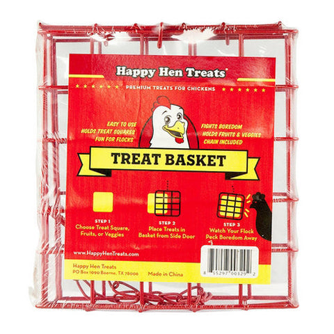 Poultry Treat Square Basket 1 Each by Happy Hen Treats