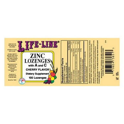 Nature's Blend, Zinc With Vitamin A/C & Bee Propolis Cherry Flavor, 100 Lozenges