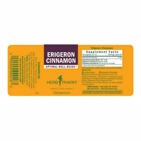 Herb Pharm, Erigeron Cinnamon Compound, 1 Oz