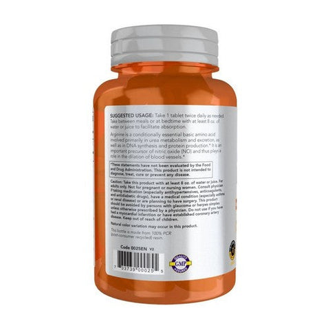 Now Foods, L-Arginine Double Strength, 1000 mg, 60 Tablets Now Foods