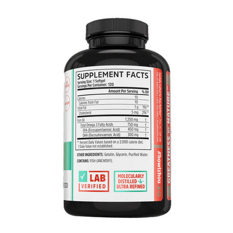 Zhou Nutrition, Fish Oil, 120 Count