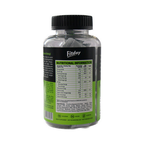 Fitday, Fitday Slim Gummies, Litchi Flavour 30 Chewable Gummies