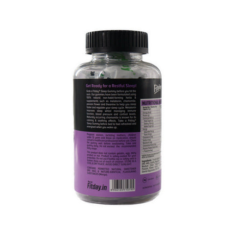 Fitday, Fitday Sleep Gummies, Mango Flavour 30 Chewable Gummies