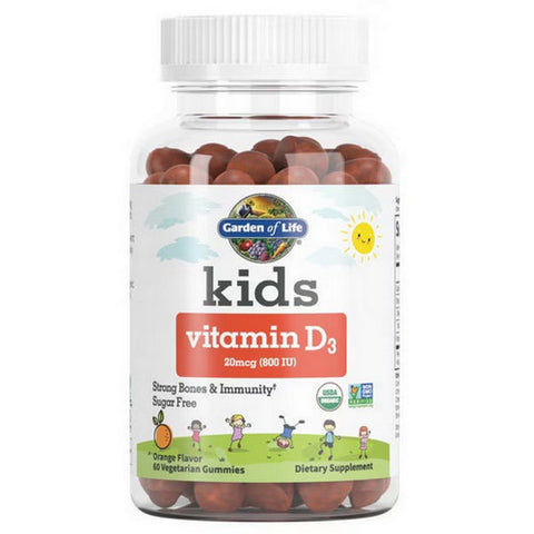 Garden of Life, Kids Organic Vitamin D3 Orange, 60 Gummies
