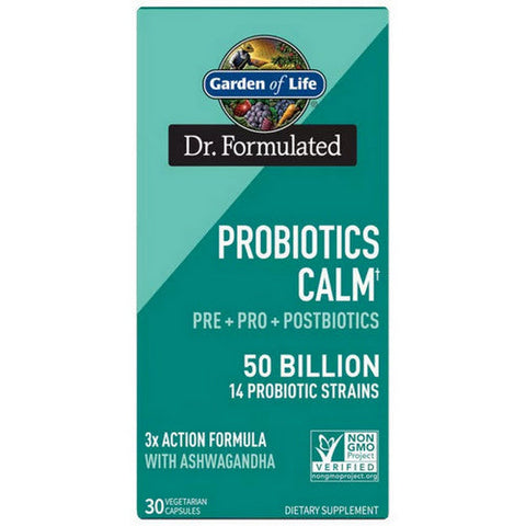 Garden of Life, Dr. Formulated Probiotics Calm, 50 Billion, 30 Caps Garden of Life