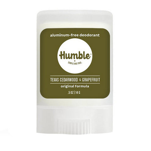 Humble Brands, Deodorant Travel Size Original Texas Cedarwood & Grapefruit, 0.5 Oz