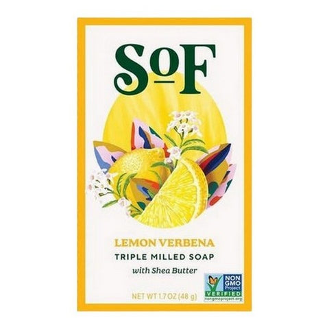 South Of France Soaps, Triple Milled Bar Soap Lemon Verbena, 1.7 Oz