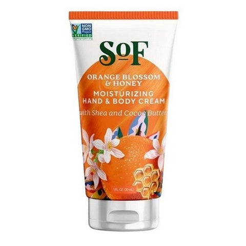 South Of France Soaps, Moisturizing Hand and Body Cream Orange Blossom & Honey, 1 Oz