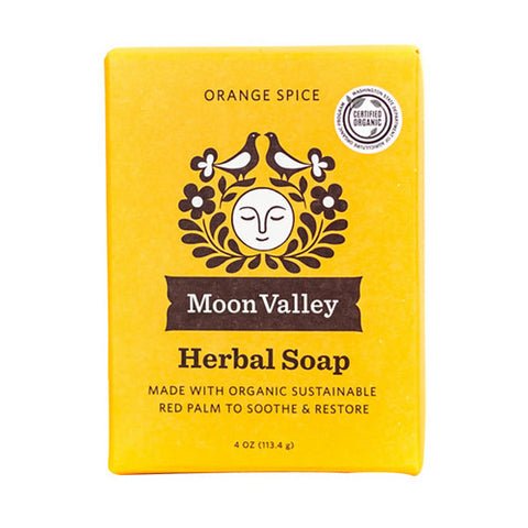 Moon Valley Organics, Orange Spice Herbal Soap, 4 Oz