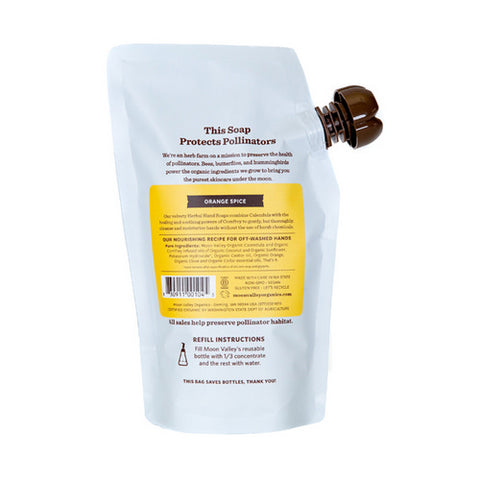 Moon Valley Organics, Foaming Herbal Hand Soap Concentrate Orange Spice, 10.7 Oz