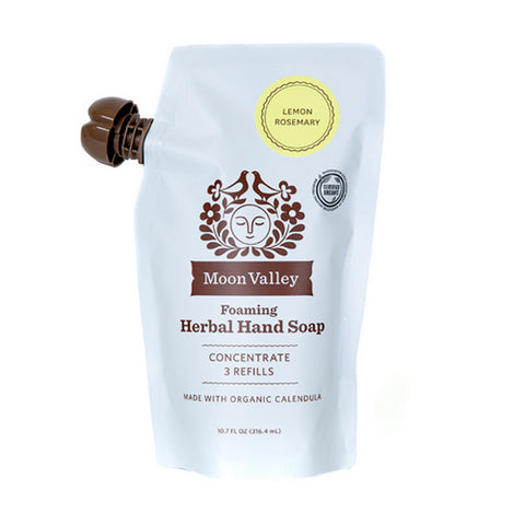 Moon Valley Organics, Foaming Herbal Hand Soap Concentrate Lemon Rosemary, 10.7 Oz