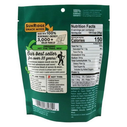 Sunridge Farms, Organic Hit The Trail Mix, 8 Oz