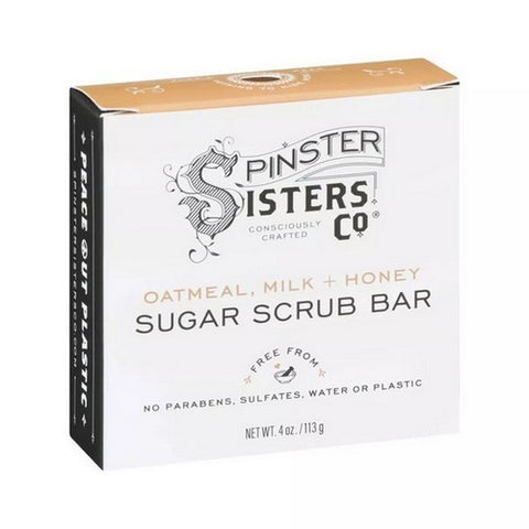Spinster Sisters Co, Sugar Scrub Oatmeal Milk + Honey, 4 Oz