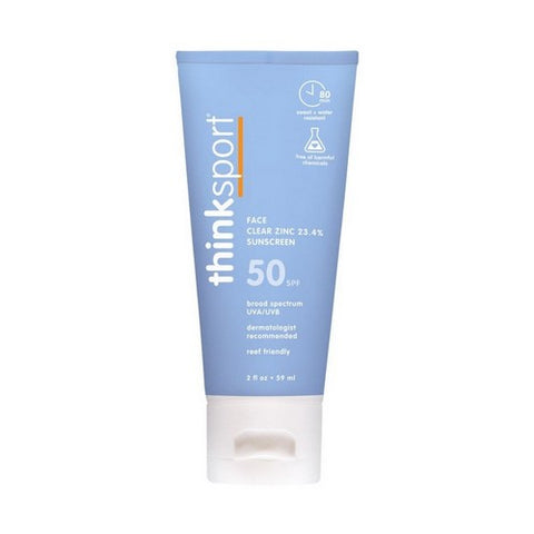 ThinkSport, Clear Zinc Mineral Sunscreen Lotion SPF 50, 2 Oz