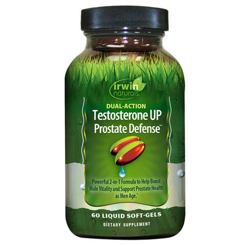 Irwin Naturals, Dual-Action Testosteron UP Prostate Defense, 60 Softgels