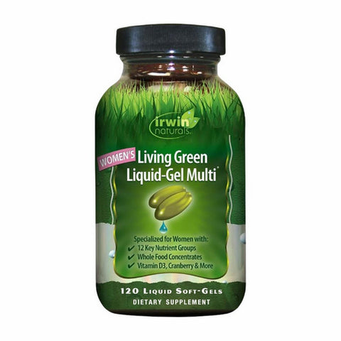 Irwin Naturals, Living Green Liquid-Gel Multi for Women, 120 Softgels