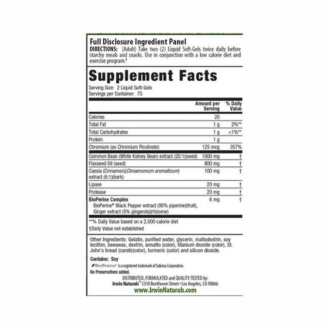 Irwin Naturals, Maximum Strength 3-in-1 Carb Blocker, 150 Softgels