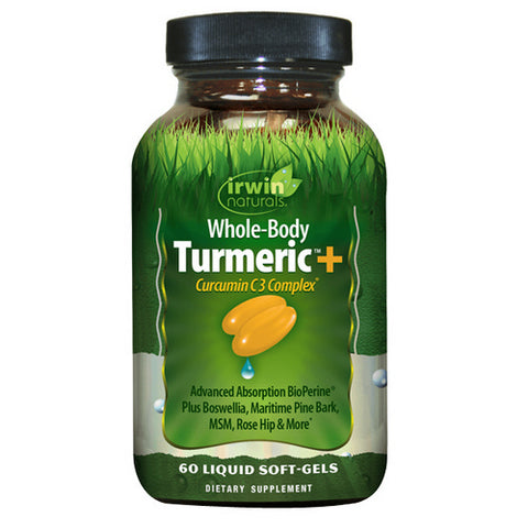 Irwin Naturals, Whole Body Turmeric +Curcumin C3 Complex, 60 Softgels