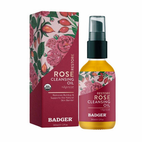 Badger Balm, Rose Cleansing Oil, 59 Ml