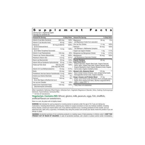 Rainbow Light, Women's One 50+ Daily Multivitamin, 60 Tabs