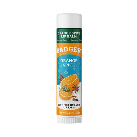 Badger Balm, Orange Spice Jumbo Lip Balm Stick, .6 Oz